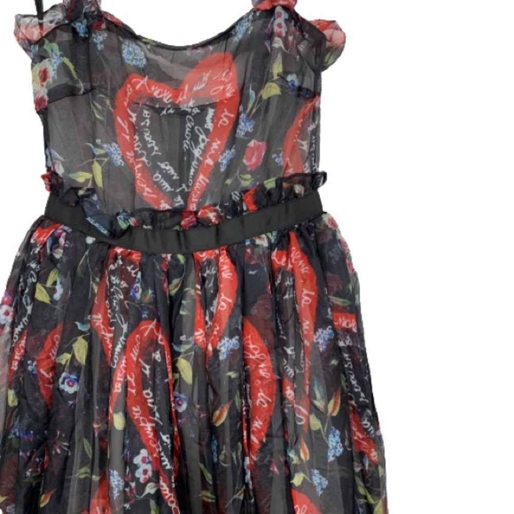 NWT Few Moda Amore Tulle Printed Midi Dress